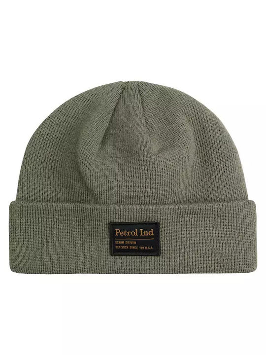 Beanie Männer Beanie Gestrickt in Khaki Farbe