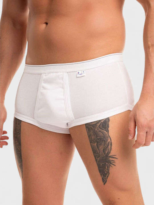 Slipuri pentru bărbați White 1Pachet