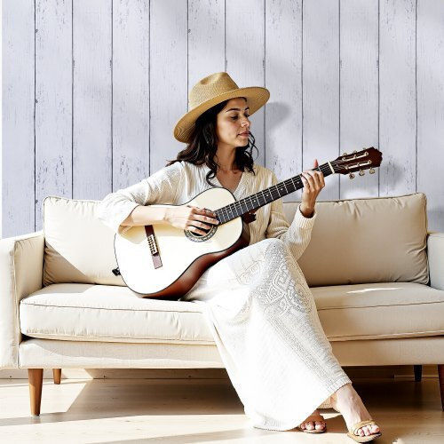 Vevor Self-Adhesive Wallpaper 45cm X 12m White Wood Texture Waterproof Bzccbzjkd404rnwrj001v0