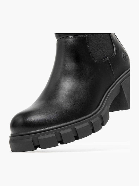 Main Rosita Leather Women's Ankle Boots Black