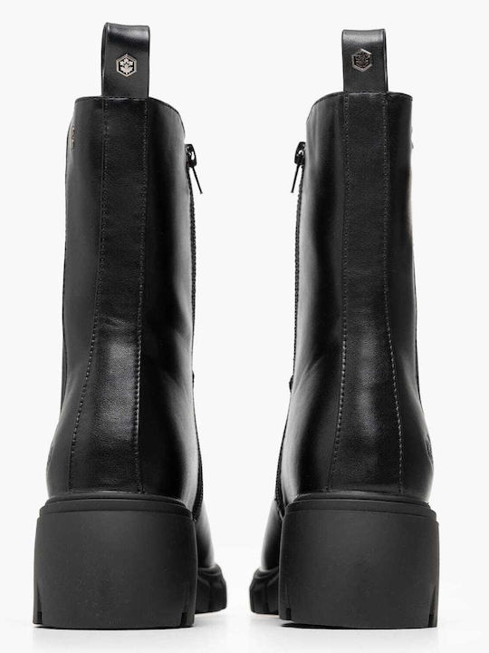 Main Rosita Leather Women's Ankle Boots Black