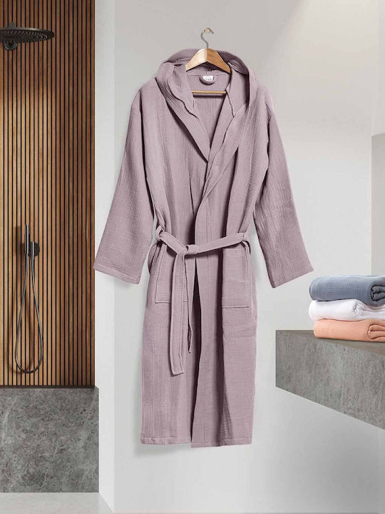 Aigaion Bathrobe with Hood Denim 220gr/m²