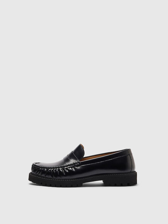 Men's Leather Loafers Black
