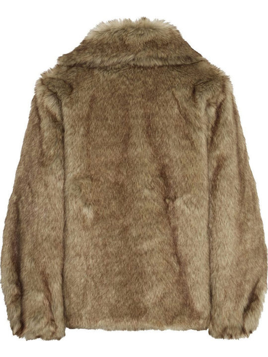Дамска кожухарка Brown/Beige