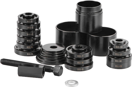 Vevor Bearing Press Set 23 Pieces Bearing Removal Tools FWD Bearing Removal Installation Front Wheel Drive Bearing Tool Slide Screw Rings Sleeve Plates Storage Case