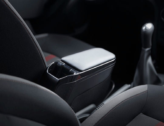 Rati Armster Car PU Armrest for Fiat 500e 2020 Silver