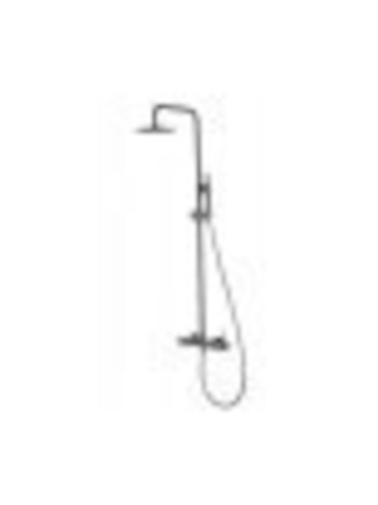 Imex Built-in Mixer & Shower Head Set for Shower Silver