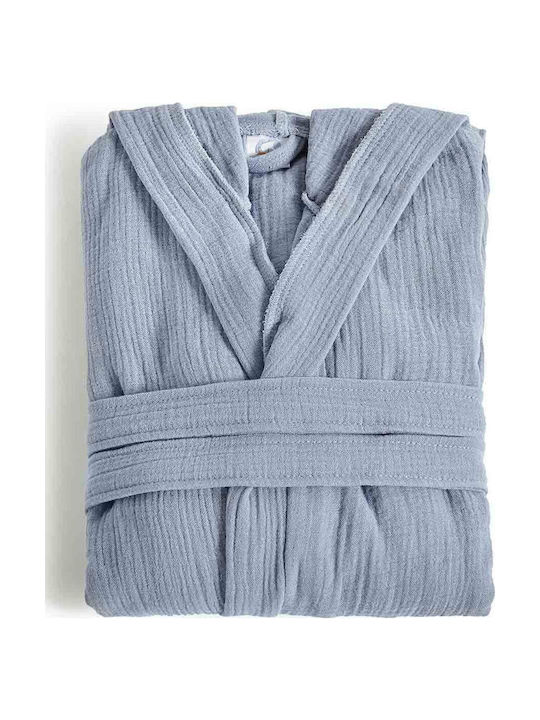 Aigaion Bathrobe with Hood Cement 220gr/m²