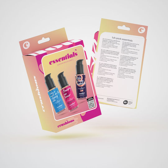 Комплект 3 Лубриканти На Водна Основа Crushious Essentials Waterbased Personal Lube Pack 3pcs