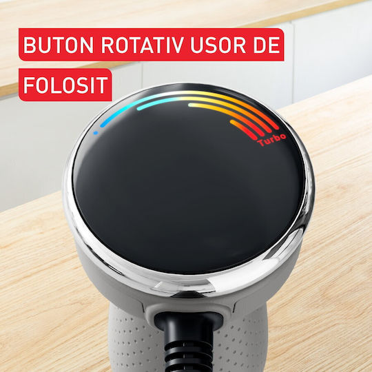 Tefal Quickchef+ Ραβδομπλέντερ με Ανοξείδωτη Ράβδο 1000W Γκρι