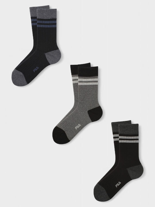FILA Ανδρικές Κάλτσες με Σχέδια Πολύχρωμες 3Pack