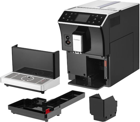 Catler Ea 950 Automatic Espresso Coffee Machine 1300W Pressure 19bar for Cappuccino with Grinder Black