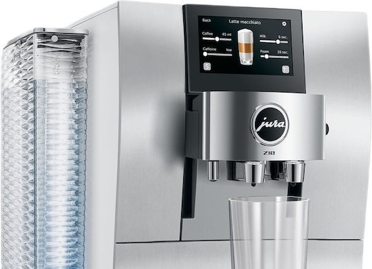 Jura Z10 Automatic Built-in Espresso Coffee Machine 1450W Power 15bar Pressure for Cappuccino with Grinder and Wi-Fi Silver 2098485