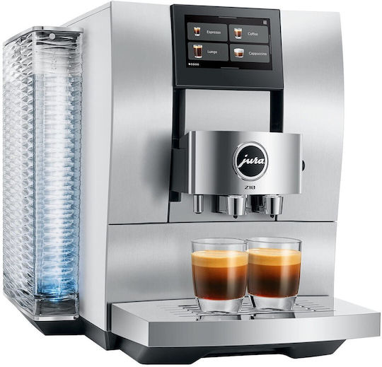 Jura Z10 Automatic Built-in Espresso Coffee Machine 1450W Power 15bar Pressure for Cappuccino with Grinder and Wi-Fi Silver 2098485