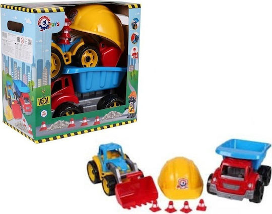 Set de vehicule de construcție Technok + cască pentru copii Bydowlaniec 2 Technok 3985 P3