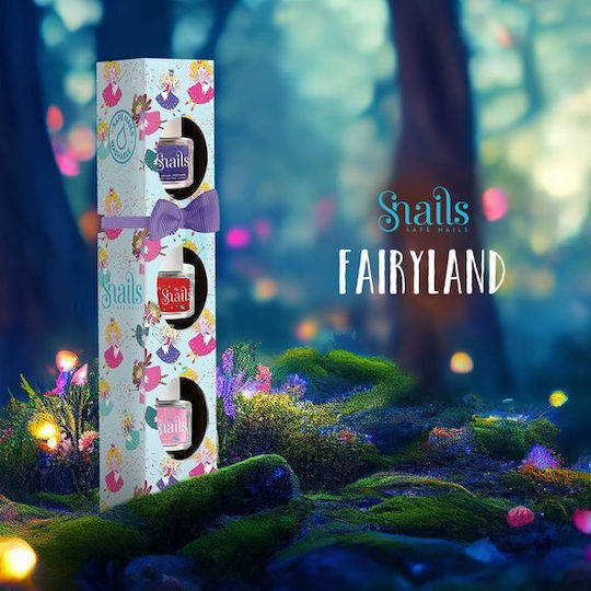 Мини комплект с 3 броя лакове за нокти Snails Fairyland