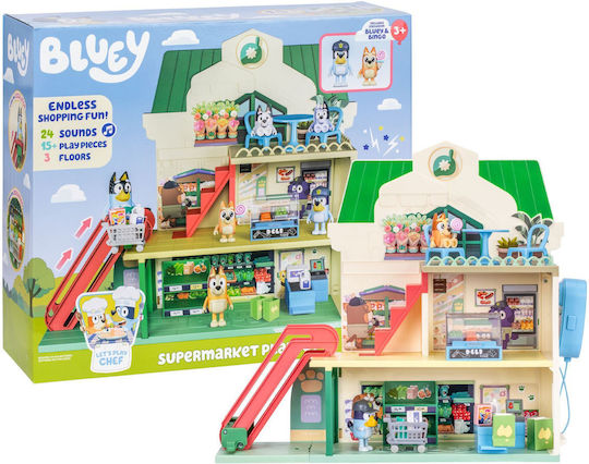 Bluey Super Market Playset Bluey for Ages 3 Plus