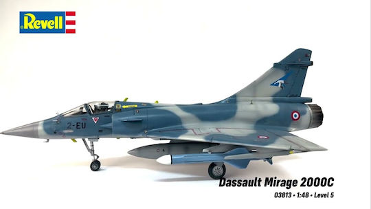 Revell Dassault Mirage 2000C Modeling Figure Airplane 62 Pieces in Scale 1:48 200cm.