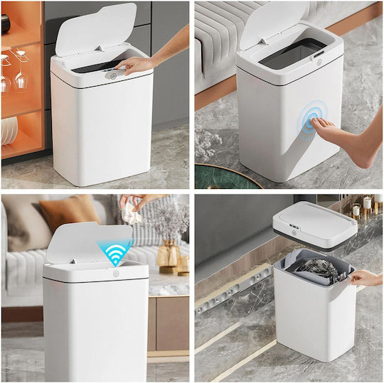 Home Use Kunststoff Mülleimer mit Sensor 13l Weiß
