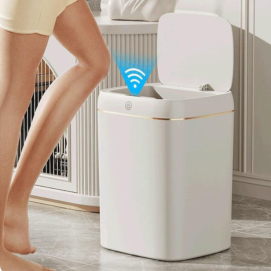 Home Use Kunststoff Mülleimer mit Sensor 9lt Weiß