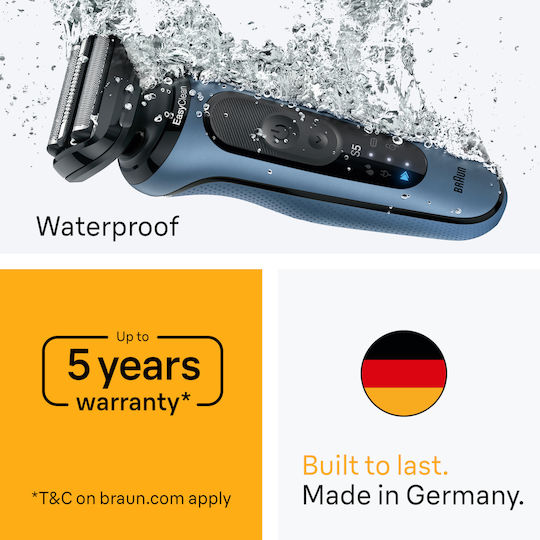 Braun Wet&dry 52-A1650S Foil Ξυριστική Μηχανή Σώματος / Προσώπου Επαναφορτιζόμενη
