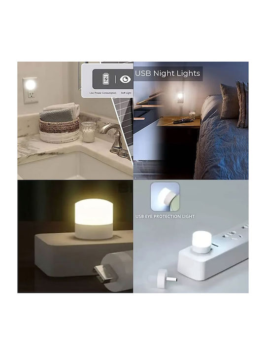 Λαμπάκια LED Θερμό Λευκό USB σε Σειρά 3τμχ Λαμπάκια LED Θερμό Λευκό USB σε Σειρά 3τμχ
