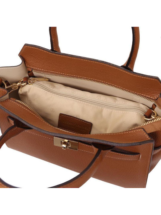 Leather Women's Bag Shoulder Gold