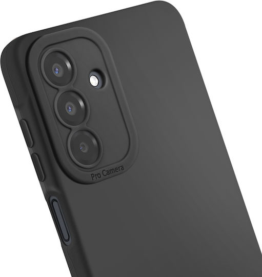 Husă Avizar Galaxy A17 Silicon Moale Reforțare Blocare Cameră Neagră
