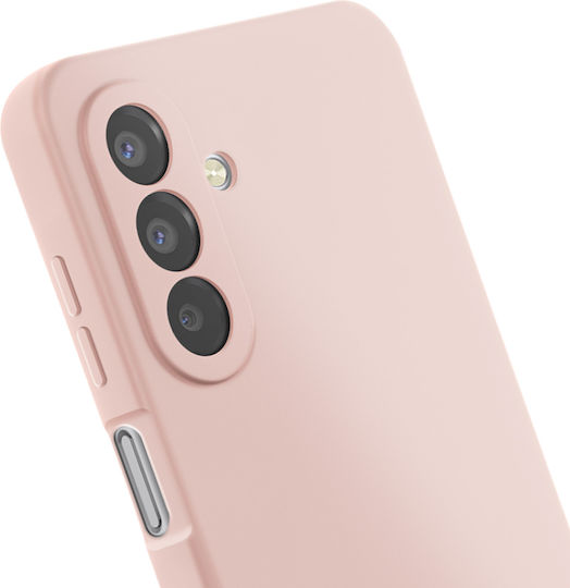 Avizar Galaxy A17 Case In Soft Silicone Camera Block Reinforcement Pink