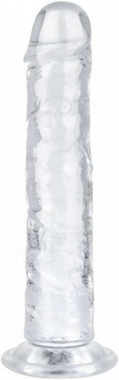 Easytoys Glass Dildo With Suction Cup Transparent