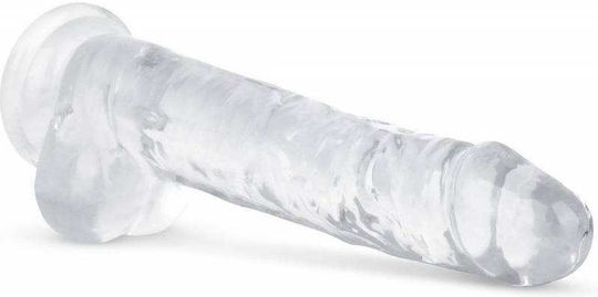 Easytoys Realistic Dildo with Balls and Suction Cup Transparent