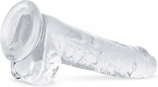 Easytoys Realistic Dildo with Balls and Suction Cup Transparent
