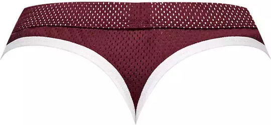 Malepower Ανδρικό Sexy String Μπορντό