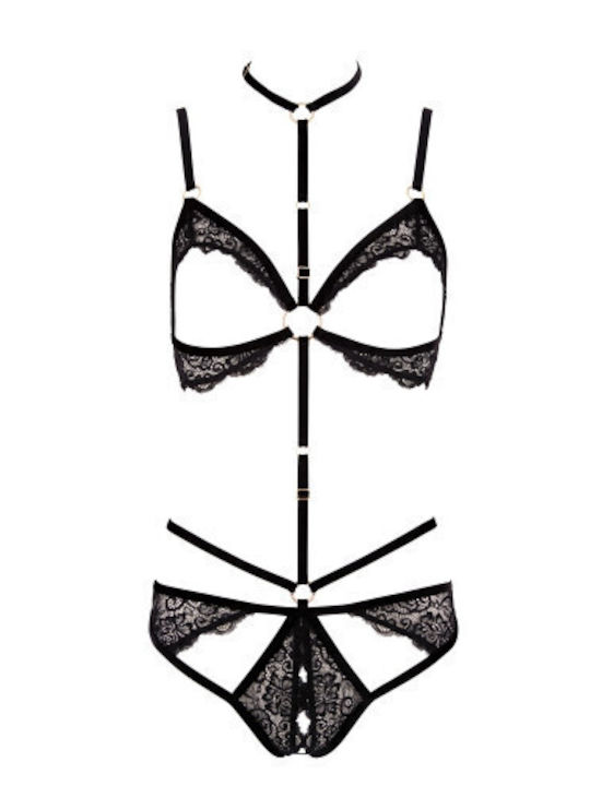 Cottelli Collection Sexy Bodysuit Schwarz