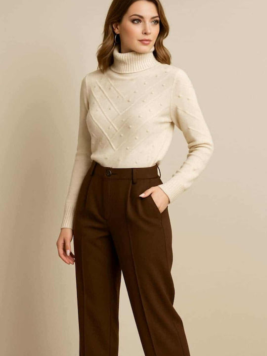 Women's Sweater Turtleneck Ecru