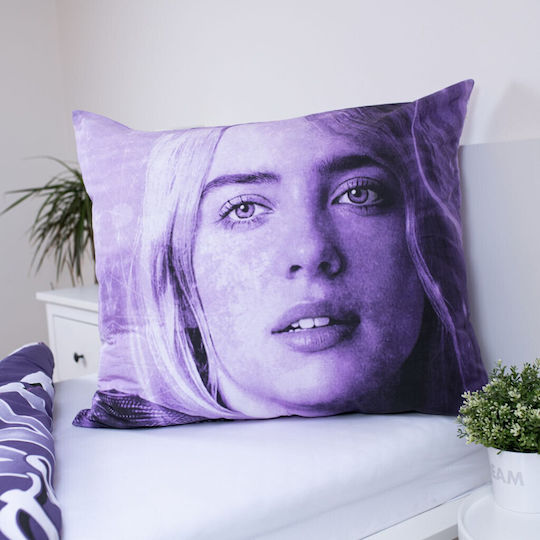 Billie Eilish Set Kids Duvet Cover Single with Pillowcase Cotton Wild Flower 140x200cm
