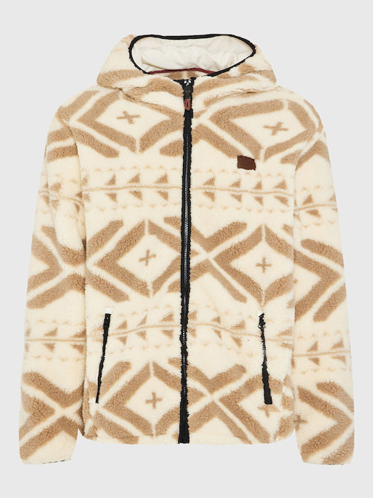 Men's Fleece Hoodie Beige