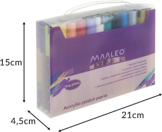 Maaleo Acrylmarker 4mm 24Stück