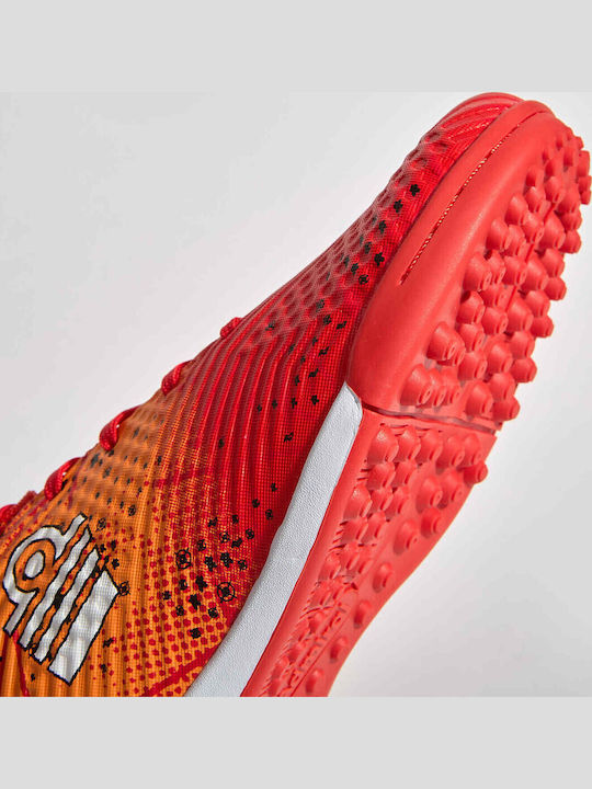 Kids Soccer Cleats with Turf Orange