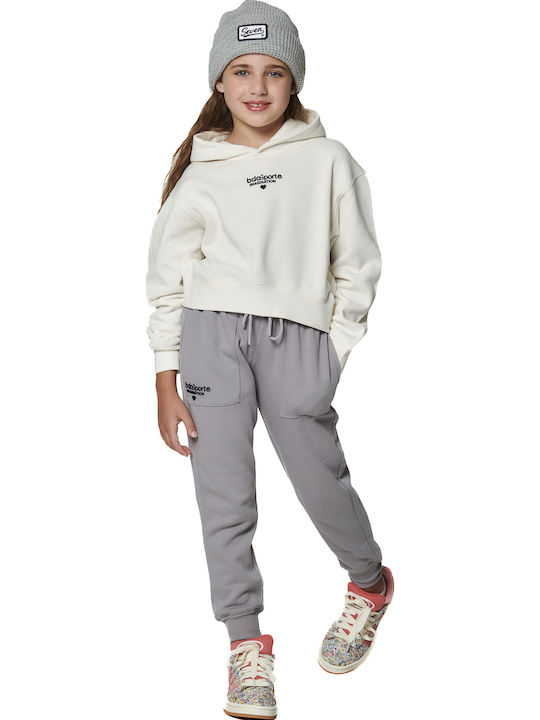 Kids Sweatpants Set Stone Grey