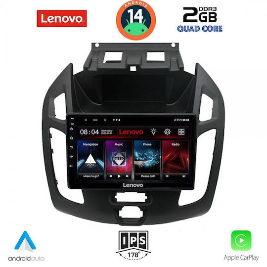 Lenovo Ηχοσύστημα Αυτοκινήτου για Ford Transit Connect 2013-2018 (Bluetooth/USB/WiFi/GPS/Apple-Carplay/Android-Auto) με Οθόνη Αφής 9"
