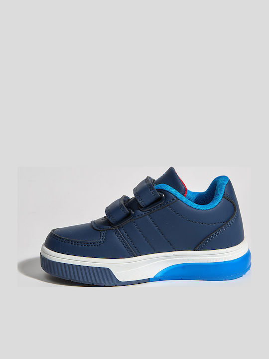Kinder Sneakers mit Klettverschluss & Lichtern Blau