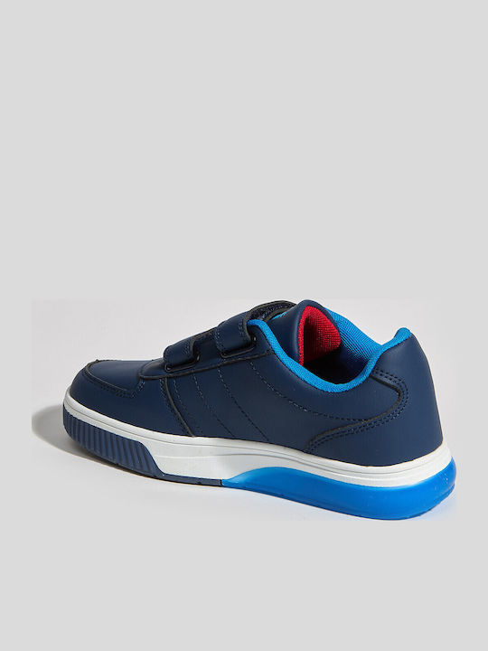 Kids Sneakers with Scratch & Lights Blue