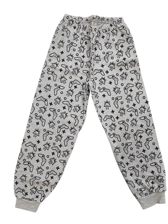 Dreams by Joyce Kids Winter Nightwear Gray Melange Gamer Life