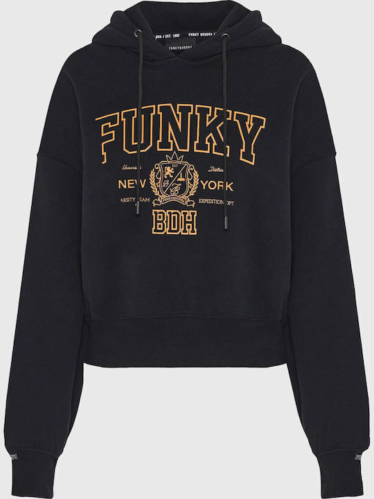 Women's Sweatshirt Hooded Black