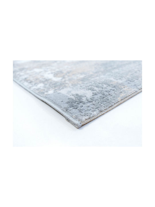 Ezzo Teppich Kamin Rechteckig Synthetisch,Polyester/Cotton/Leather Gray
