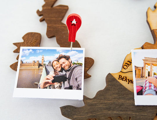 Pins Wooden Map Woodmymap 11 Pieces Red Pins 11pcs Rd