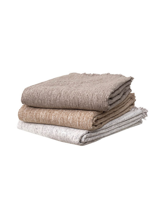 Anna Riska Ριχτάρι Πολυθρόνας Chenille 180x180εκ. Beige