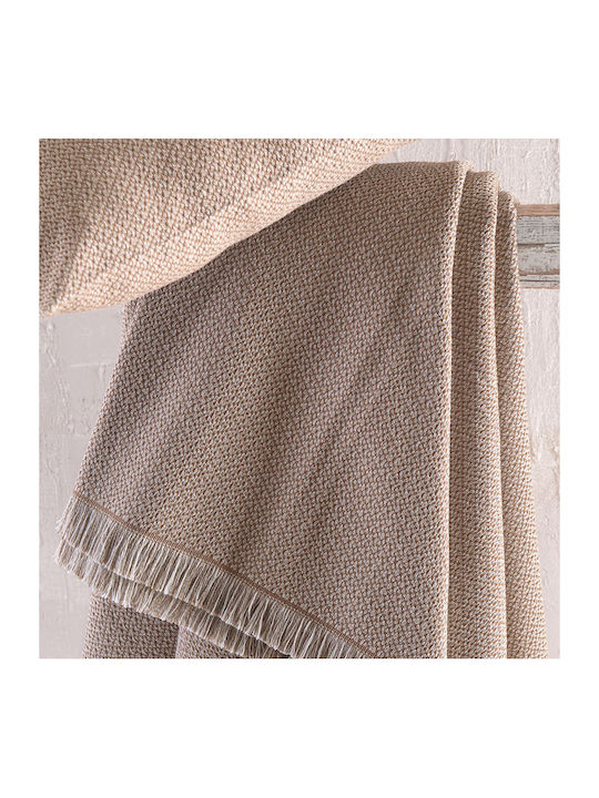 Rythmos Santorini Sesselüberwurf Jacquard 180x160cm Braune