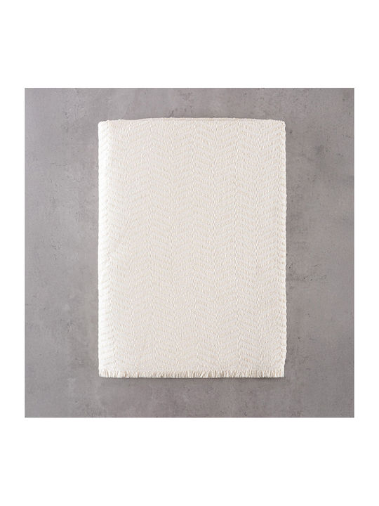 Rythmos Yard Ριχτάρι Πολυθρόνας Δύο 'Οψεων Chenille 180x160εκ. Εκρού